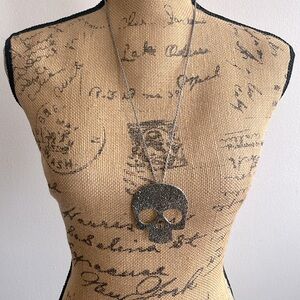 Flower Skull Necklace